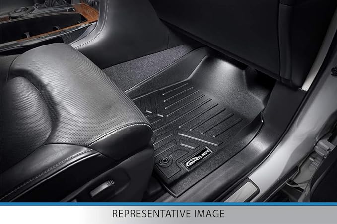 SMARTLINER All Weather Custom Fit Floor Mats 2 Row Liner Set Compatible - Image 3