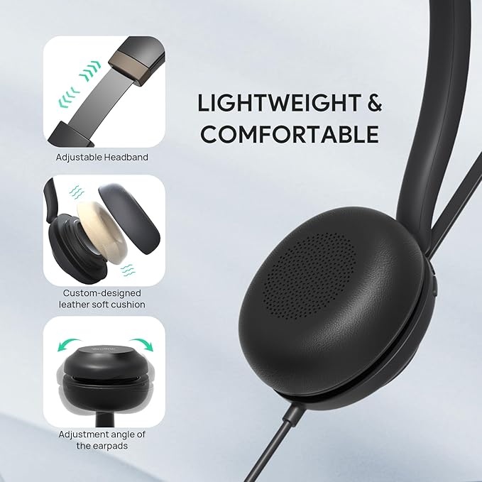 Yealink USB Wired Mono Headset, UH37 Computer Headset - Image 3
