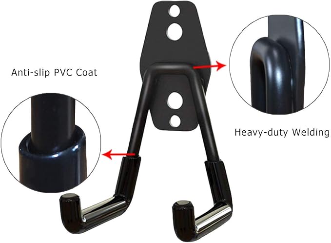 Garage Storage Utility Hooks，Garage Garden Tool Organizer，Steel Wall Mount Hooks - Image 3