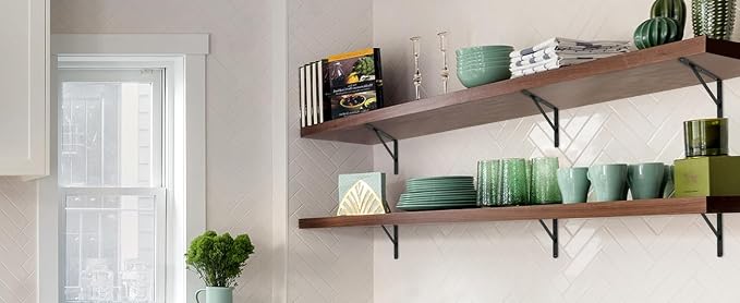 16 Pack L16 x H 10" Black Heavy Duty Shelf Brackets - Image 8
