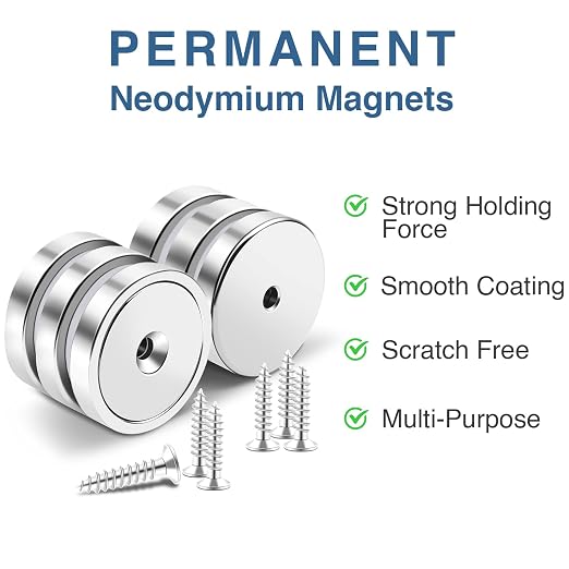 MIKEDE Strong Magnets Heavy Duty, 110LB Neodymium Cup Magnets - Image 5