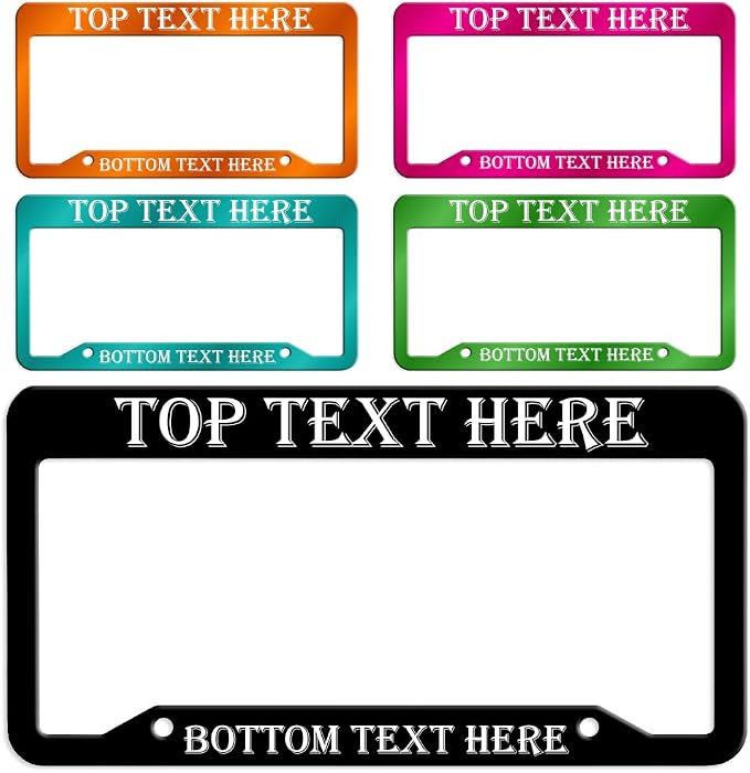 Custom License Plate Frame, Personalized License Plate Frames, License Plate by ViViLove