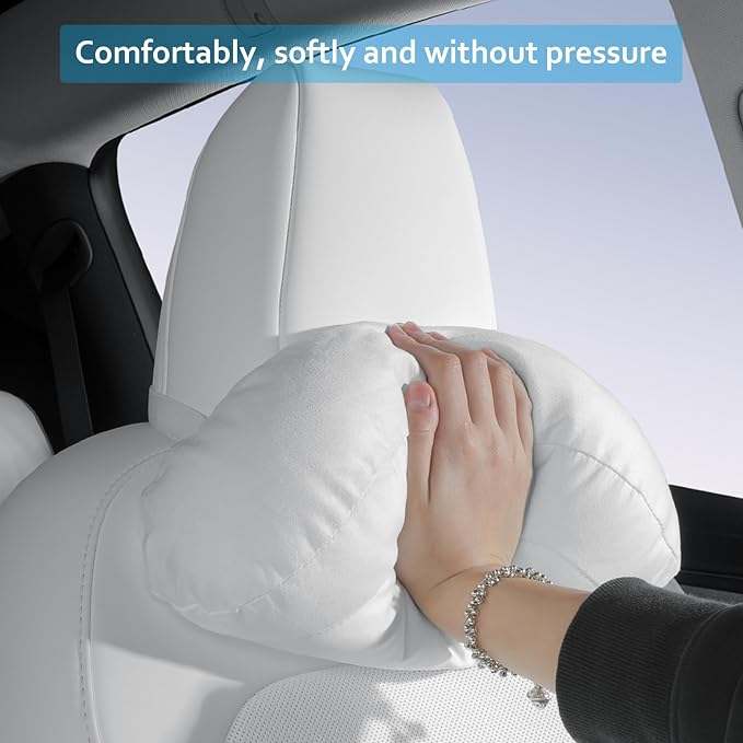 Car Headrest Pillow for Driving, Softness Ergonomic Design Universal Travel - Image 6