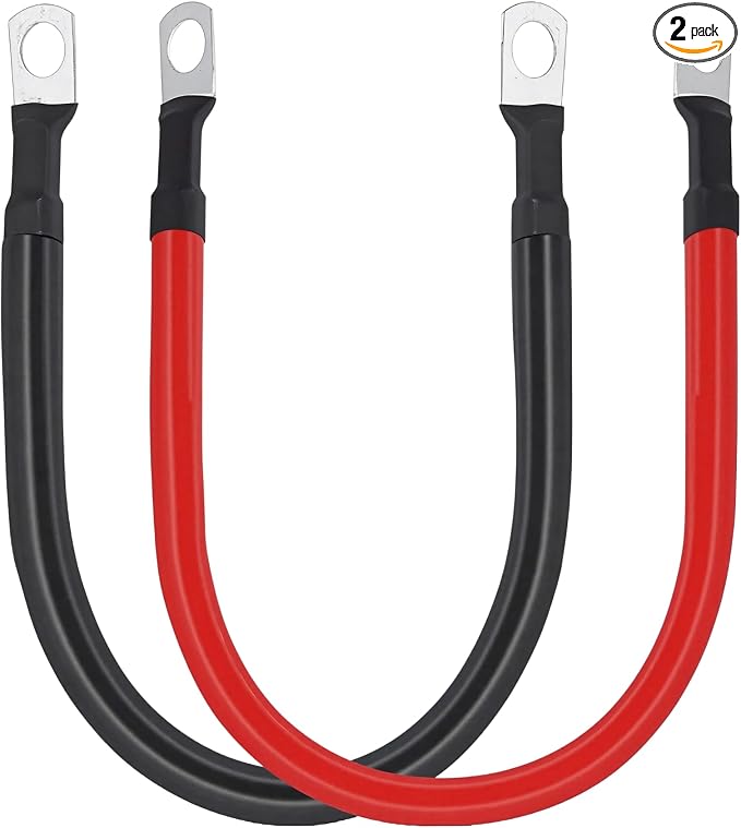 4 AWG Battery Cable 4 Gauge Pure Copper Battery Inverter Cables by AABIGAIL