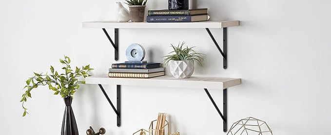 8 Pack L20 x H 12" Black Heavy Duty Shelf Brackets - Image 7