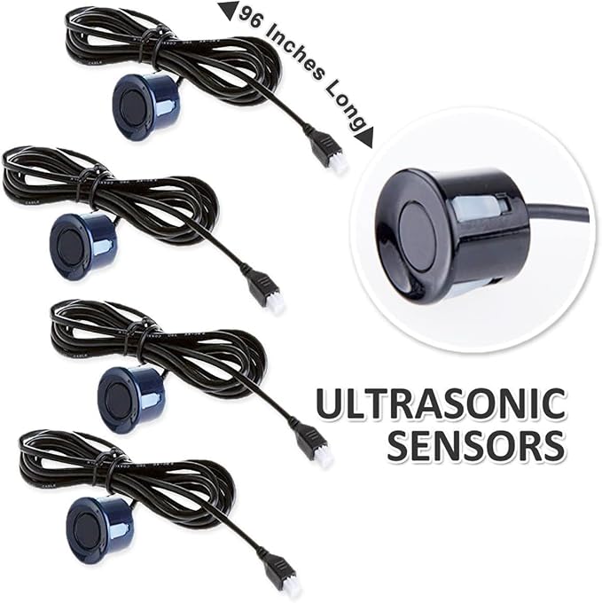 ZONETECH Parking Sensors LED Display Car Reverse Backup Radar System - Image 3