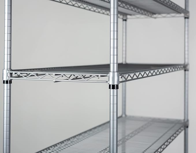Omega 21" Deep x 30" Wide x 80" High 3 Tier Gray Starter Shelving Unit - Image 3