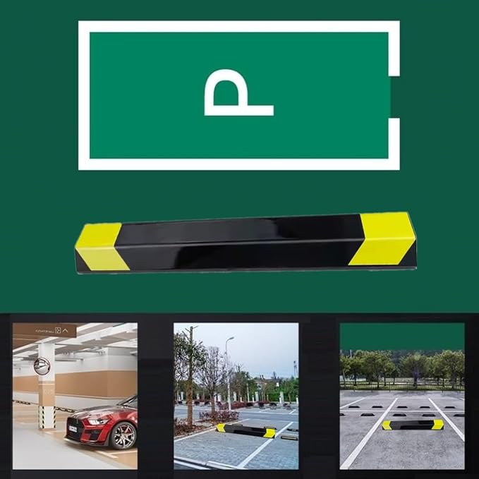16" Heavy Duty Parking Aid for Garage, Car Parking Stopper for Garage 2 Pack - Image 3