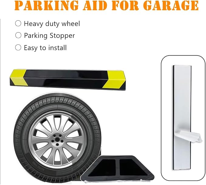 18" Heavy Duty Parking Aid for Garage, Car Parking Stopper for Garage 1 Pack - Image 5