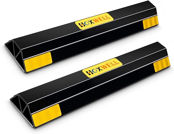 (New Updated 18" 2 Packs Heavy Duty Parking Stopper by HOXWELL