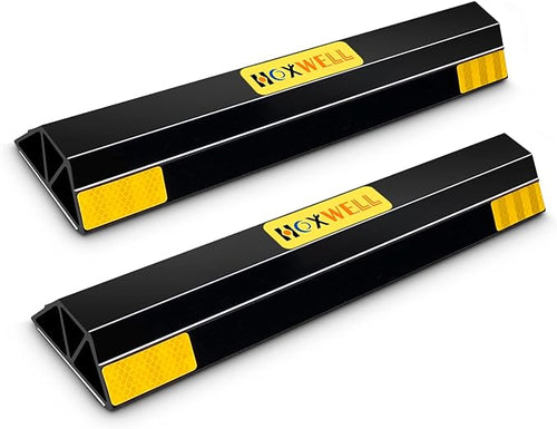 (New Updated 18" 2 Packs Heavy Duty Parking Stopper by HOXWELL