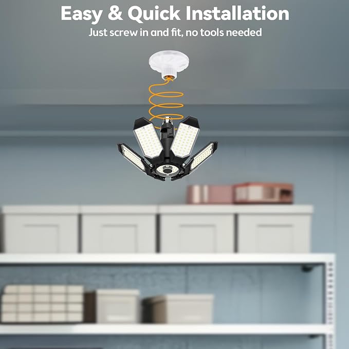 LED Garage Light Super Bright 15000LM LED Shop Lights 6500K Garage Lighting - Image 7