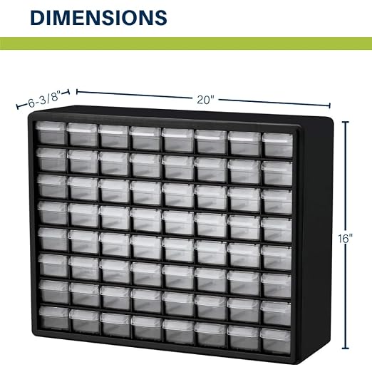 Akro-Mils 64-Drawer Plastic Drawer Storage Cabinet - Image 2