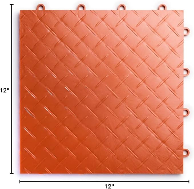 Big Floors RaceDeck Diamond Plate Design, Durable Interlocking Modular Garage - Image 7