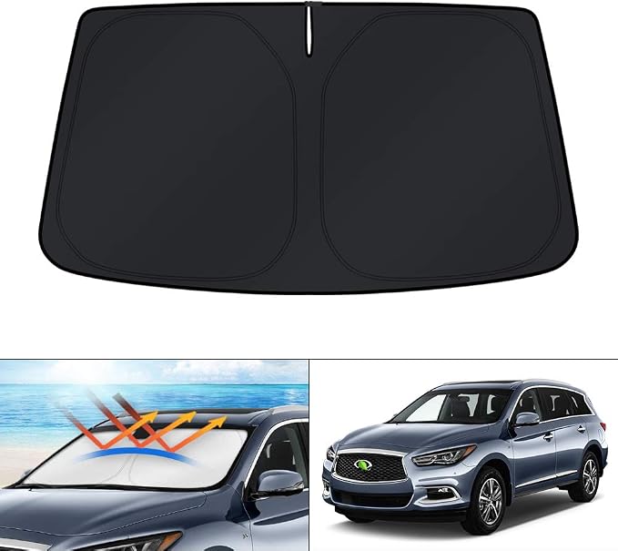 KUST Windshield Sun Shade for 2014-2021 Infiniti QX60 Accessories Window Custom by KUST