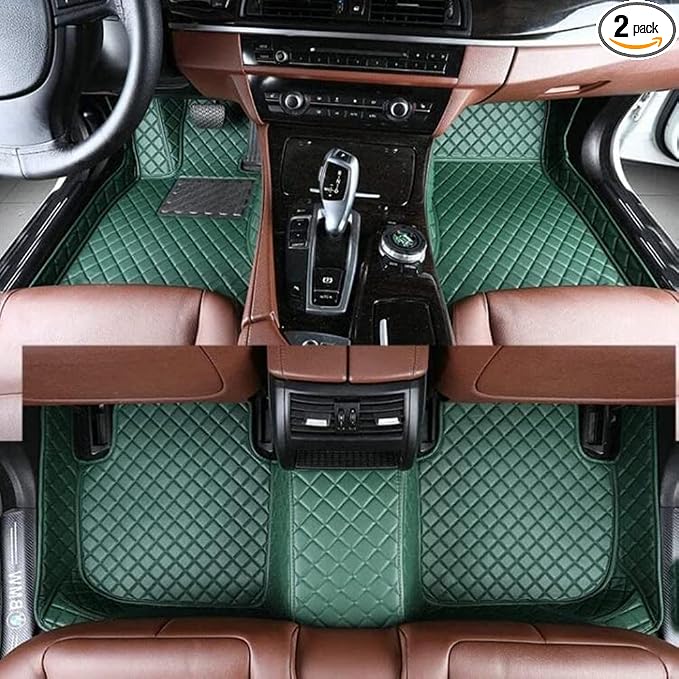 Custom All-Weather Protection Luxury Leather Floor Mats by JTXWANG