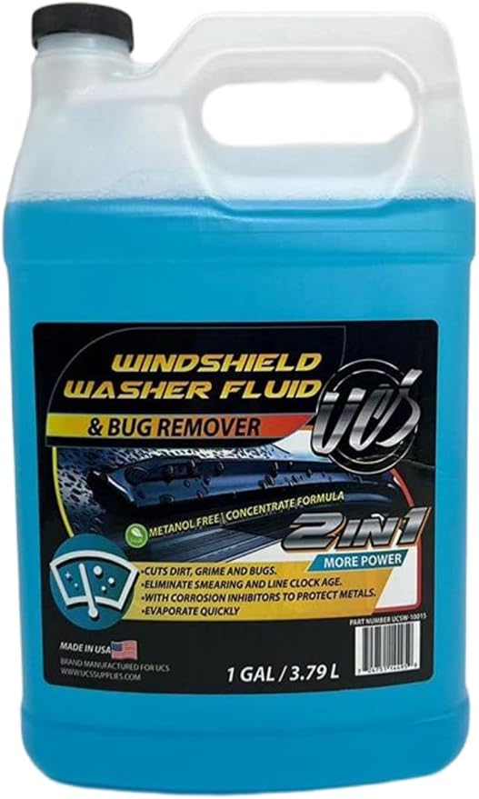 UCS 10015 2-In-1 Car Windshield Washer Fluid & Bug Remover 1 Gallon Ready to - Image 3