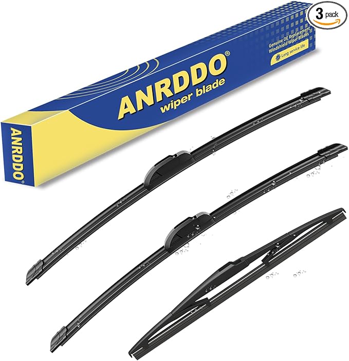 3 wipers Replacement For 2006 2007 2008 2009 2010 2011 2012 Toyota Rav4 by ANRDDO
