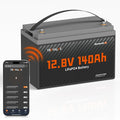12V 140Ah LiFePO4 Bluetooth Lithium Battery Group31, Low Temp Protection by TRUVALUX