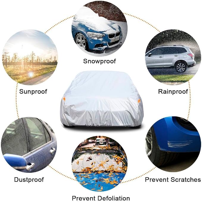 Kayme 6 Layers Car Cover Custom fit - Image 6