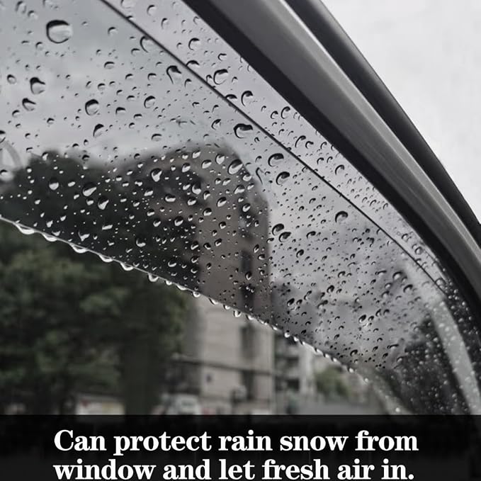 4pcs Original Outside Mount Style Window Rain Guards Shield Durable Side Wind - Image 6