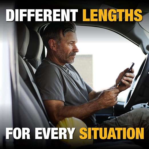 DEWALT Heavy Duty USB A to Lightning Cable Durable iPhone Charger, Lightning - Image 7