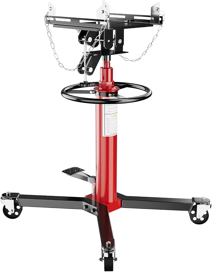 Transmission Jack, 1322lbs Hydraulic Telescoping Transmission Jack, 34.3"-68.5" by GarveeTech