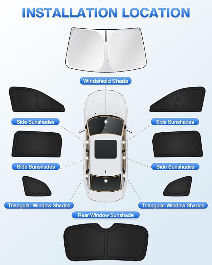Sunshades for Honda CRV 2023-2025 2026 CR-V Accessories Windshield Sun Shade - Image 5