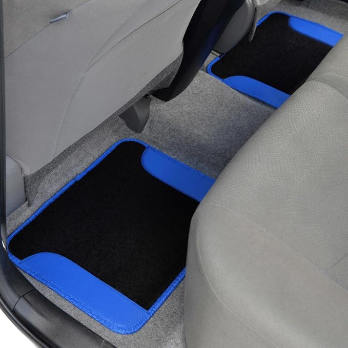 BDK carXS Fresh Two-Tone Carpet Floor Mats, Tribal Tattoo Design - Image 7