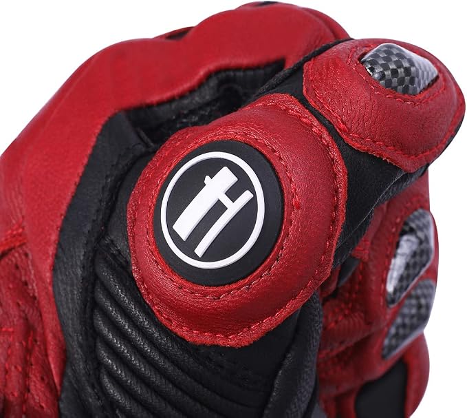Harssidanzar Leather Motorcycle Gloves - Image 6