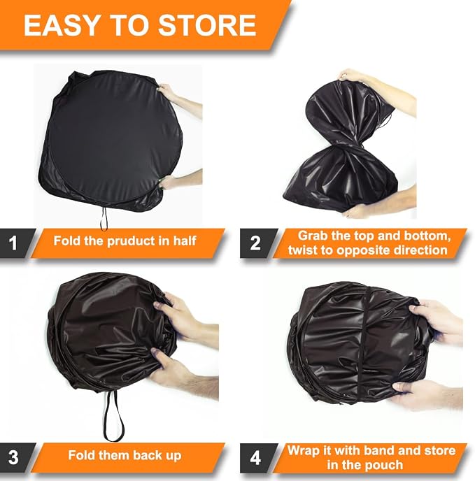 Gven Windshield Sun Shade 2025 Windshield Cover Sun Shade Automotive Interior - Image 7