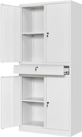 Yizosh Metal Garage Storage Cabinet by Yizosh