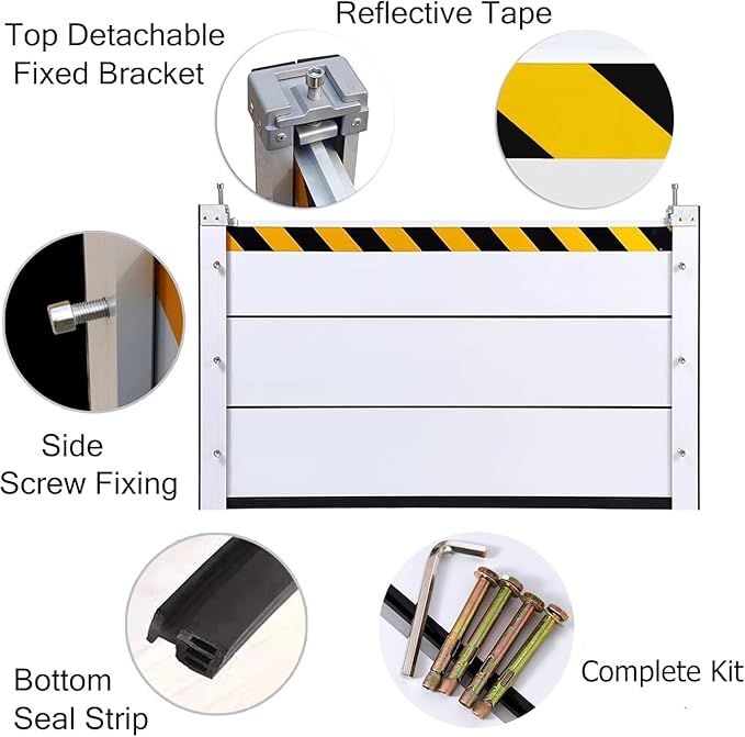 Flood Barriers for Home Exterior, Reusable Heavy Duty Aluminum Flood Water - Image 5