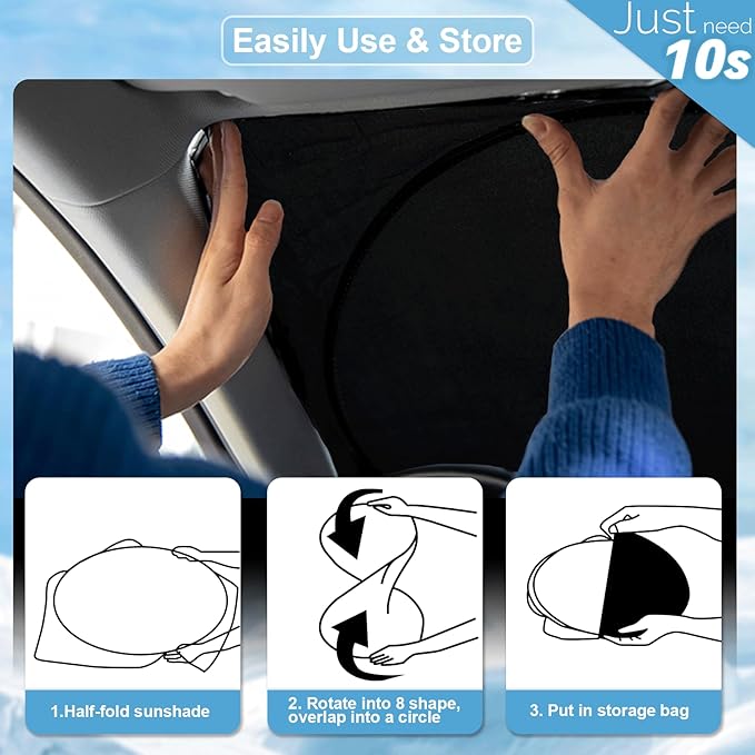 Custom Fit Mazda 6 Windshield Sunshade - Image 6