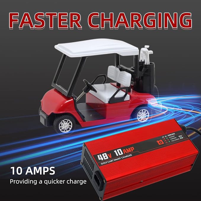 48V 10AMP Golf Cart Battery Charger - Image 2