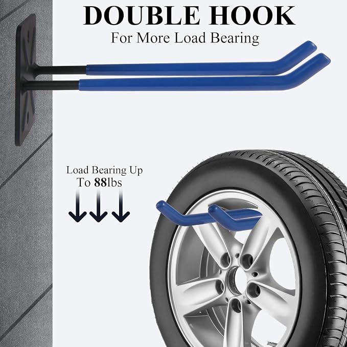 Steel Garage Storage Hooks Wall Tool Organizer, 14 Inch Garage Hook Heavy Duty - Image 4