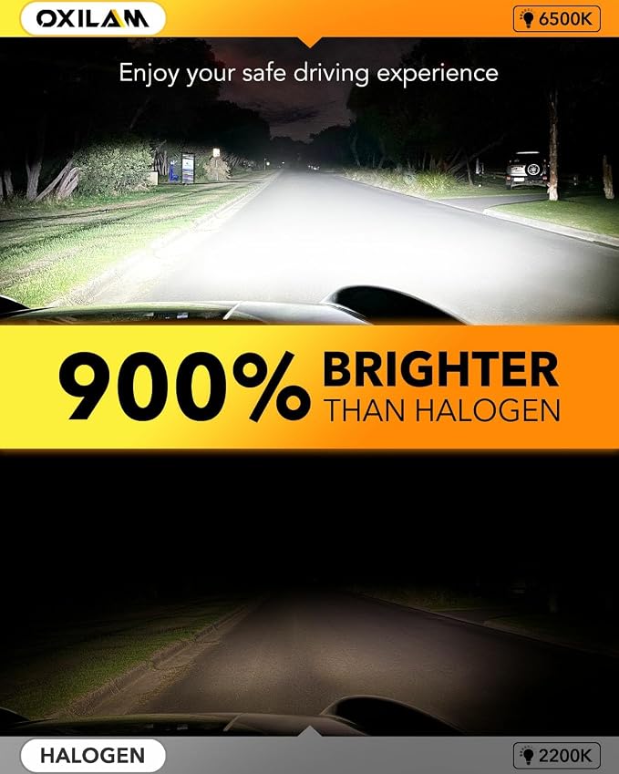 OXILAM 9005 9006 LED Bulb Combo HB-3 HB-4 Bulbs, 80000LM 900% Ultra-Bright - Image 2