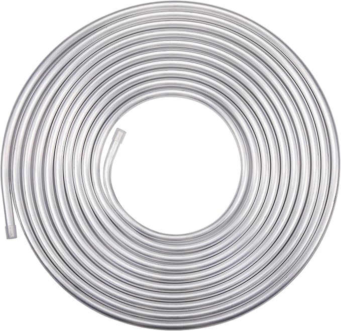 1/4" OD Aluminum Hard Fuel Line Hardline Tube Tubing Coil 16 Feet Roll by Podavelle