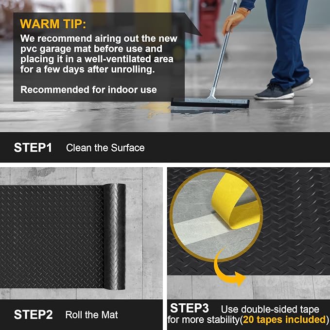 7.5x18 FT Garage Floor Mat, Flooring Roll - Image 7