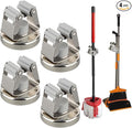 MUTUACTOR Magnetic Broom Holders, 10lbs No Drilling Anti-broken Magnetic Hooks by MUTUACTOR
