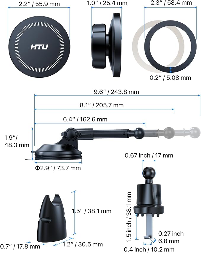 2025 Upgraded for Magsafe Car Mount Powerful Magnetic Cell Phone Holder for Car - Image 9