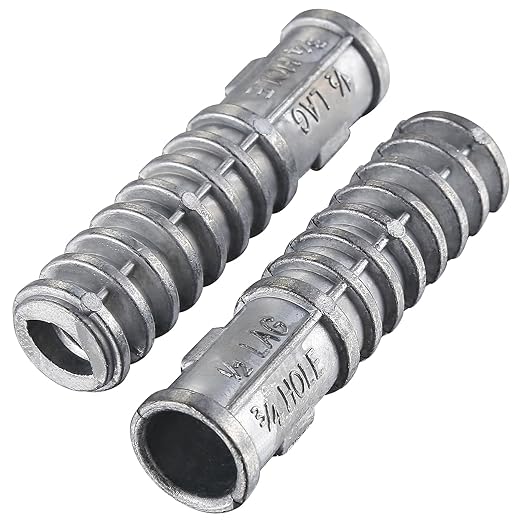 Wensilon 1/4 * 1-1/2 Lag Shield Anchor Long Zinc Alloy Bolts Concrete Anchors by Wensilon