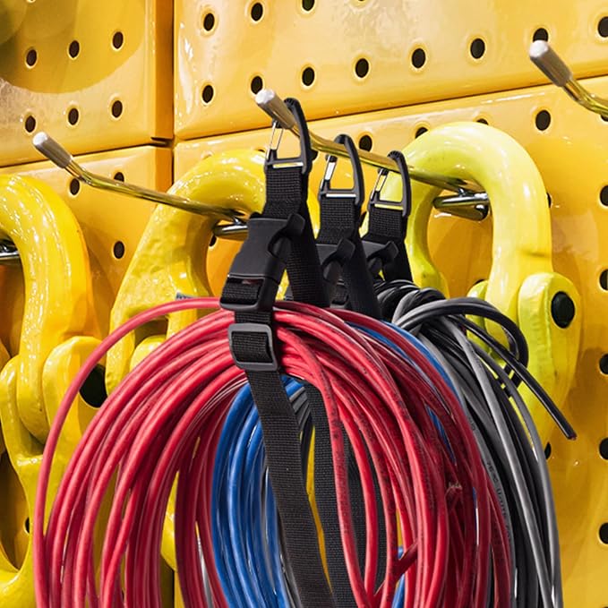 12 Pack 17 Inch Adjustable Extension Cord Holder Organizer - Image 5