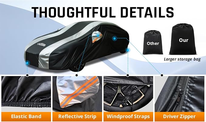 Car Cover Waterproof All Weather Protection - Image 4