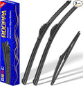 3 wipers Replacement for 2012-2019 Fiat 500, Windshield Wiper Blades Original by ROOPPA
