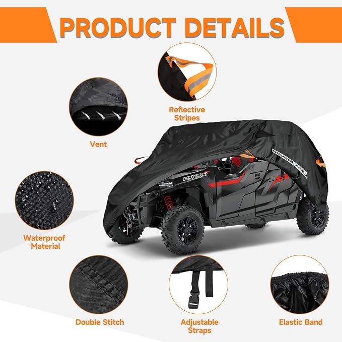NEVERLAND UTV Cover Heavy Waterproof Denier Oxford Cloth - Image 4
