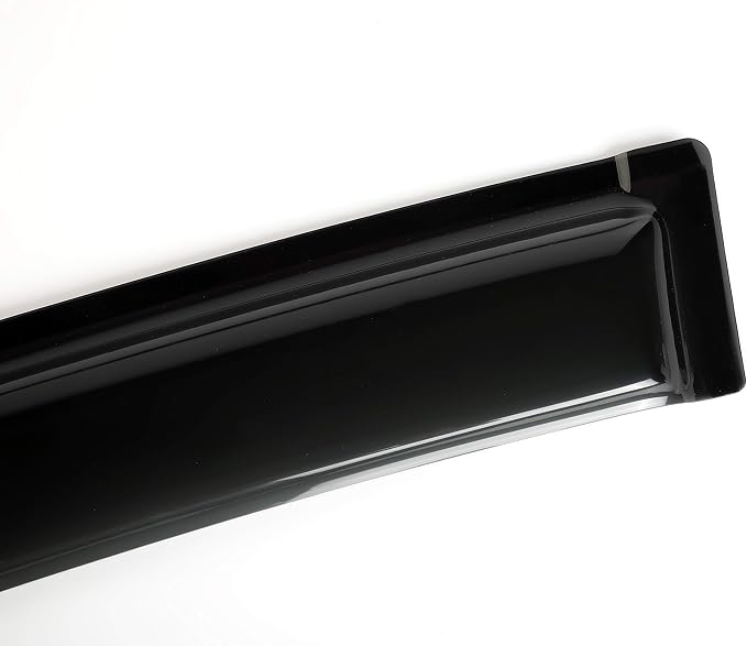 Side Window Deflector Visor Rain Guard, in-Channel Style Shatterproof Dark Smoke - Image 8