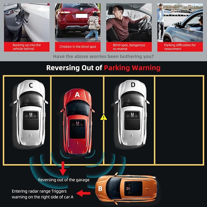 4pcs PDC Bumper Parking Aid Assist Sensor Backup Reverse Radar Replacement Kit - Image 5