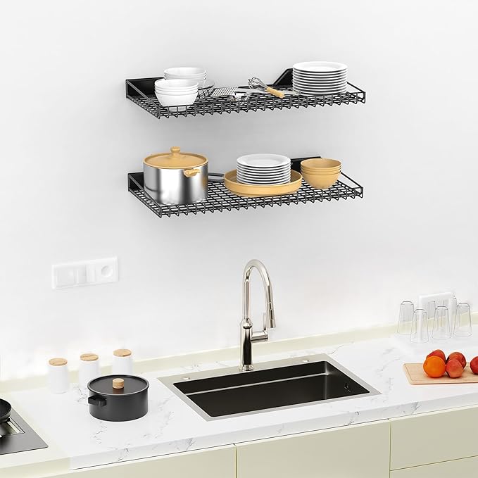 TORACK Wall-Mounted Storage Shelves, Mixed-Size Garage Shelving - Image 5