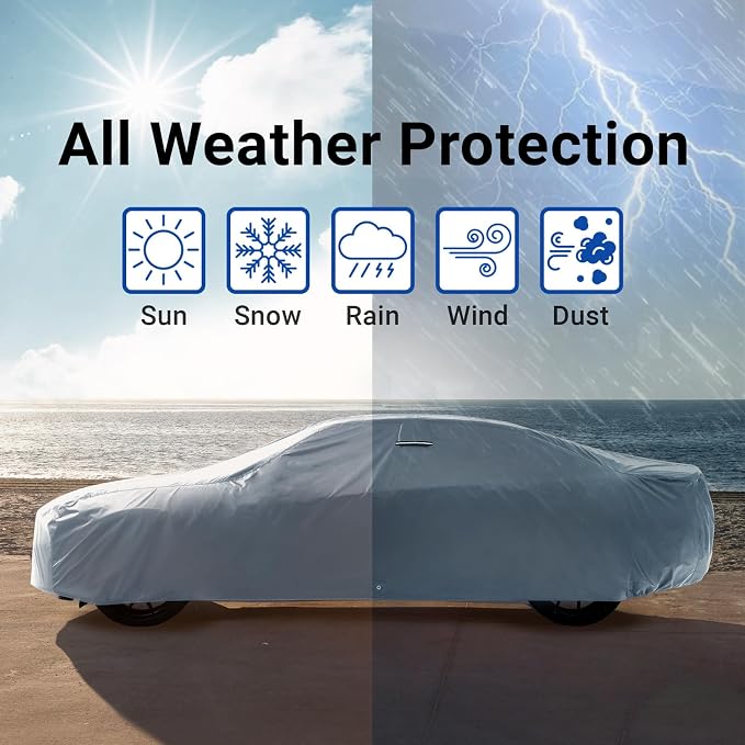 iCarCover Custom Car Cover for 1997-2019 Chevy Corvette C5, C7 Waterproof All - Image 9